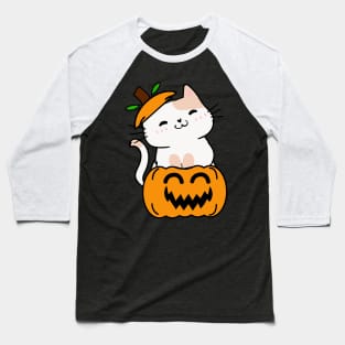 Funny Persian cat is in a pumpkin Baseball T-Shirt